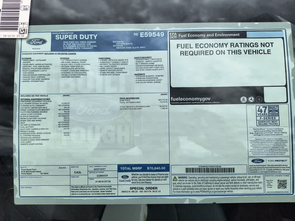 2024 Ford Super Duty F-450 DRW XL