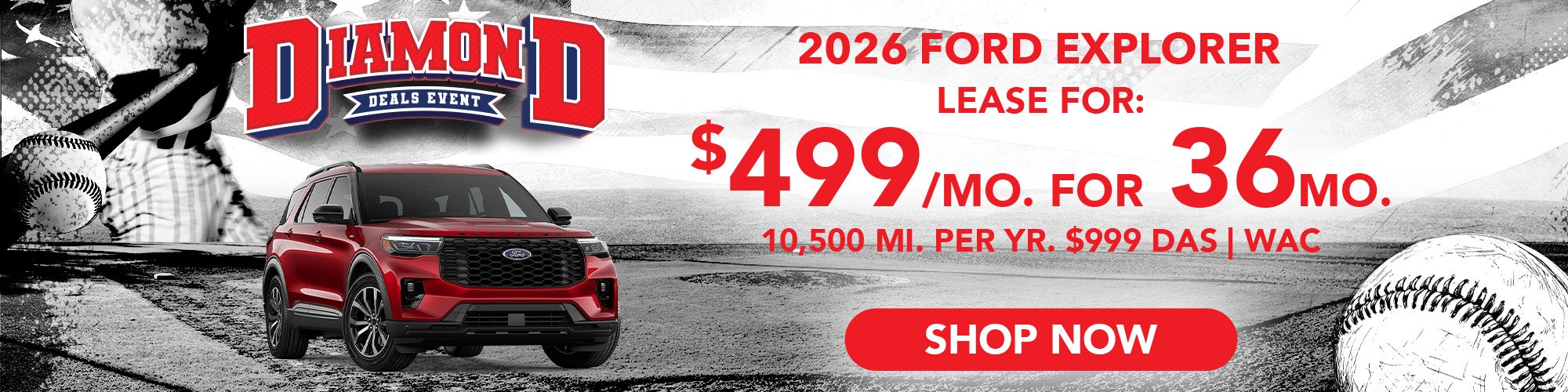 2026 Ford Explorer - Lease 