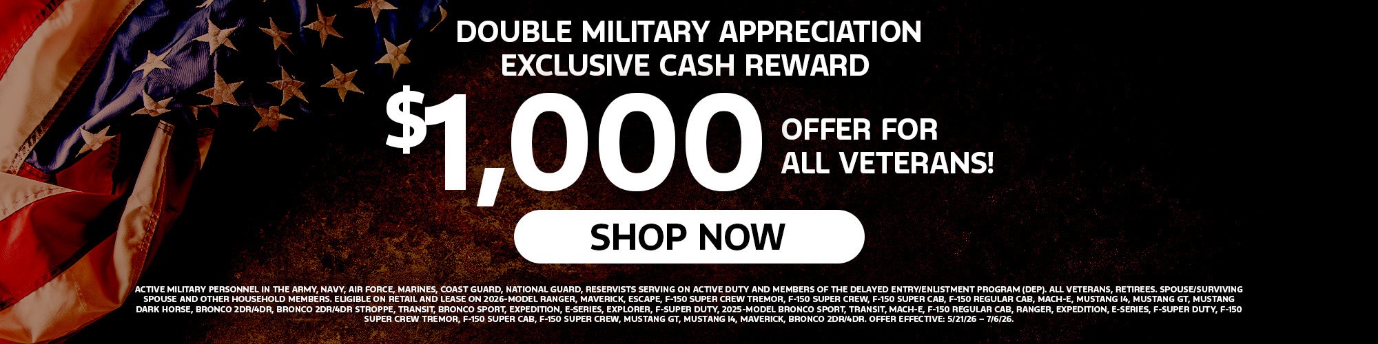 Military Cash Offer