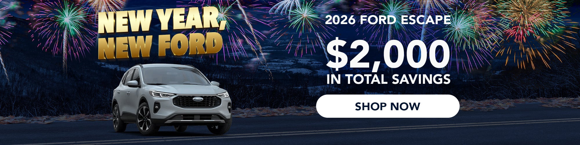 2026 Ford Escape - Save $2,000 - Shop Now