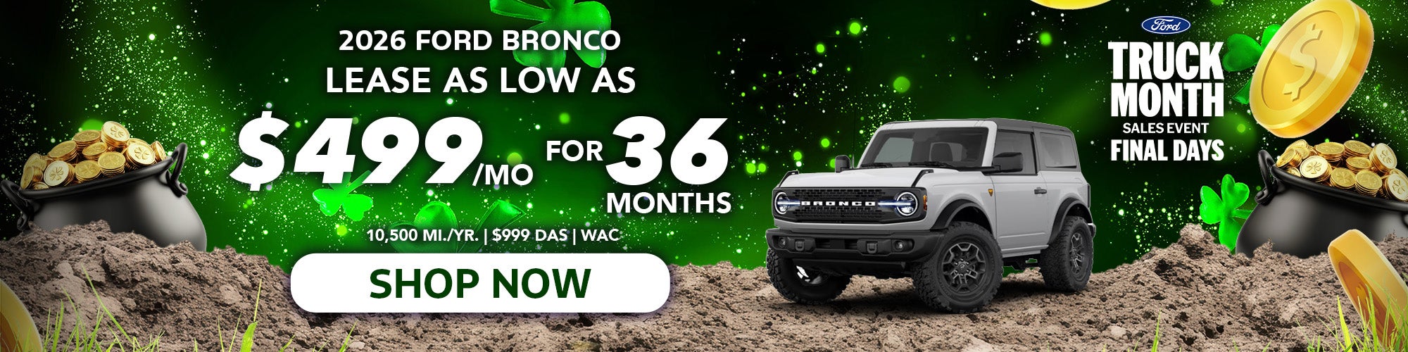2026 Ford Bronco Lease - Shop Now